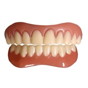 KIT PRODUITS DENTAIRES Fausses dents en Silicone, placages supérieurs et 
