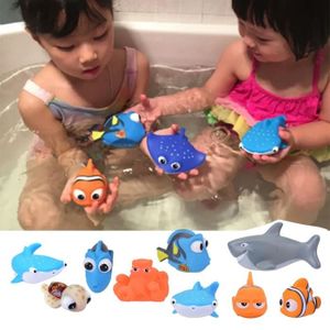 JOUET DE BAIN Jouet de bain en caoutchouc souple flottant Nemo Dory pour enfants - Bleu