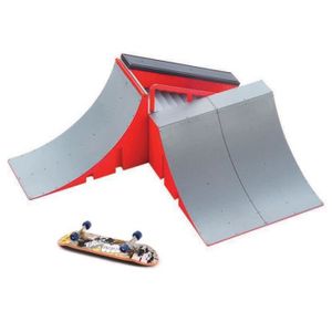 FINGER SKATE - BIKE  Finger Skateboard et Rampe Accessoires Set de Fingerboard Skate Park Jouets DIY Finger Skate Board Sport Jouets pour EnfantsA