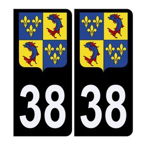4 Autocollants Plaque Immatriculation 971 Full Black - Stickers Voiture Décoratifs