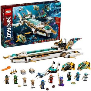 ASSEMBLAGE CONSTRUCTION LEGO® 71756 NINJAGO® L’Hydro Bounty –Sous-marin avec Mini Figurines Kai et Nya, Jouet Ninja pour Enfants 9 ans et plus