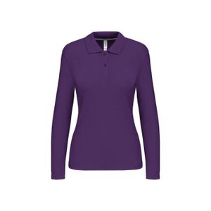 POLO Polo manches longues - Femme - K244 - violet