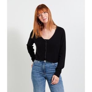 Gilet noir femme court deals
