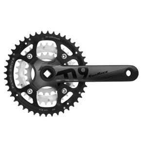 Pedaliera MTB Tripla 42-34-24d Alluminio ATOO: 170mm, 7/8 Velocità, Asse Quadro 122mm