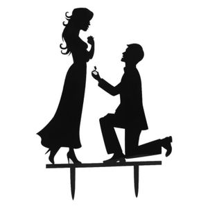 Lot de 10 figurines Ultnice /à d/écorer Mari/és pour g/âteau de mariage Pour d/écoration de f/ête En bois