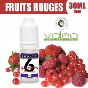 E LIQUIDE 30ML  FRUITS ROUGES 6mg DE NICOTINE - 6GARETTES - Cdiscount Au  quotidien