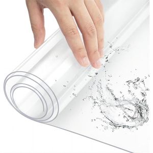 Nappe ronde en PVC transparent facile à nettoyer, antidérapante et  imperméable à l'eau (120cm), transparente, ronde de 120cm