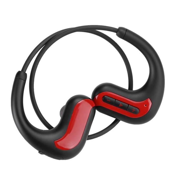 Casque de natation à conduction osseuse Bluetooth 5.0 IP67 Casque d'oreille  ouvert sans fil étanche pour la natation Course rouge - Cdiscount TV Son  Photo