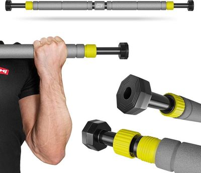 Barre De Traction Jackal Pour Cadre De Porte – Acier Noir, Portable, Fitness à La Maison
