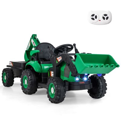 GOPLUS Bulldozer Electrique Enfant 2 Ans+ 6V avec Godet Creusement Contrôlable-Klaxon et Effets Sonores 88x36x46cm GOPLUS Bulldozer Electrique Enfant 2 Ans+ 6V avec Godet Creusement Contrôlable-Klaxon et Effets Sonores 88x36x46cm