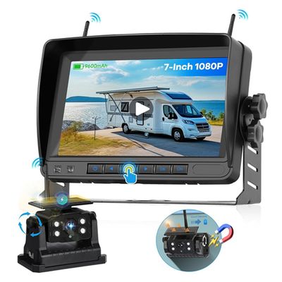 Qiilu Kit Émetteur Récepteur Vidéo Sans Fil 2.4G Pour Caméra De Recul Voiture