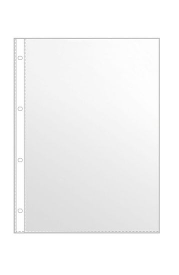 Lot De 200 Pochettes Perforées A4 Transparentes - Protège-Documents 45 Microns Pour Bureau, École Et Maison
