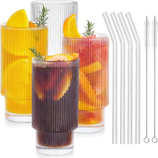 Samulee 60 Pièces Pailles Plastique Dures, Pailles Plastique