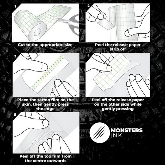 Pansement Tatouage Waterproof 15 Cm X 2 M - Transparent, Respirant, PU - Pour Protection Après Tattoo