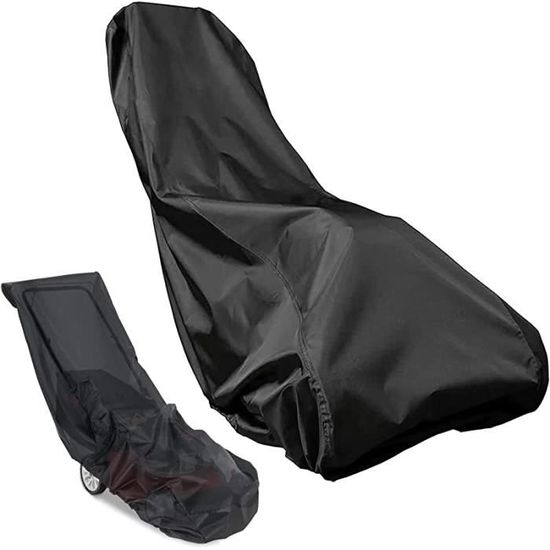 Housse De Protection Pour Chaise à Bascule D’Extérieur – Tissu Oxford 210D Imperméable – 112x96x76 Cm – Bande Élastique – Noire