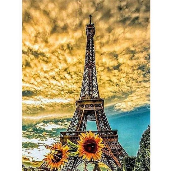Kit Peinture Diamant 5D Notre Dame De Paris 50x60cm - Broderie Diamant France Pour Adultes Et Enfants