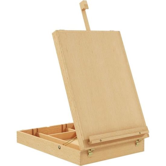 Chevalet De Table En Bois Réglable - En Hêtre Rouge, Pour Planches Jusqu'à 40 Cm