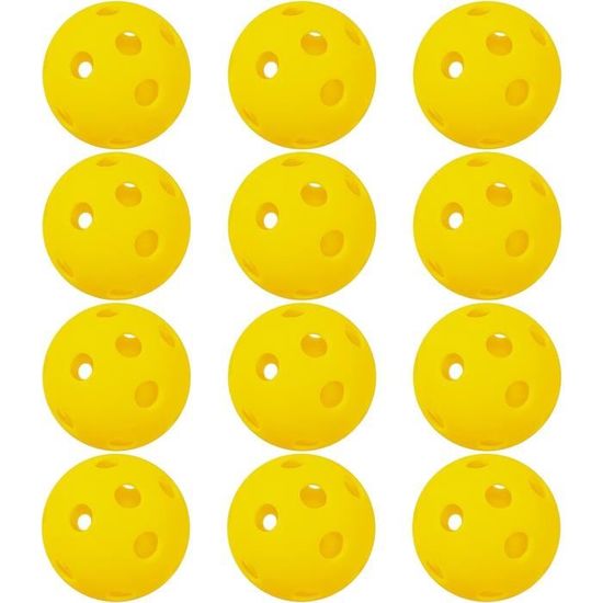 Balles De Pickleball Phosphorescentes - Lot De 6 - Brillent Dans Le Noir Pour Jouer Le Soir
