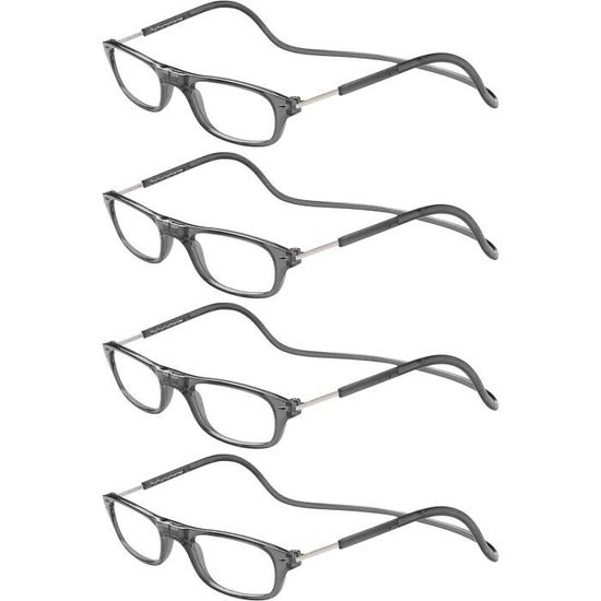 Lunettes De Lecture TBOC Pack 4 Unités - Monture Unisexe Confortable Avec Charnières à Ressort