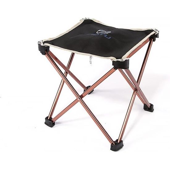 Tabouret De Camping Pliable – Supporte 120 Kg, Assise Large 30x26 Cm, Léger, Pour Pêche, Jardin, Plage