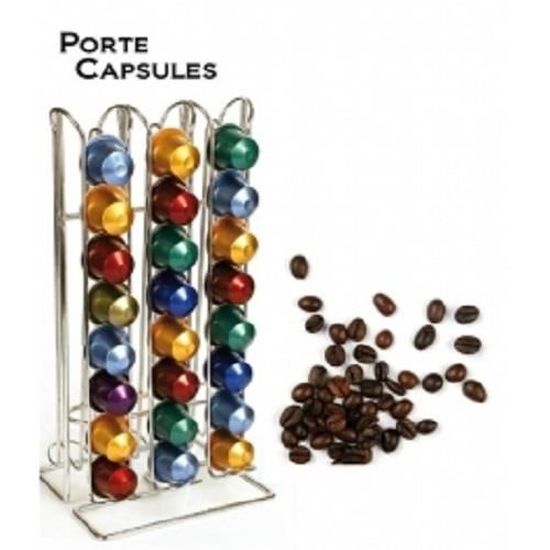 Support Dosettes Tiroir Compatible pour 50 Capsules Nespresso ou 45 Capsules Verismo Pr/ésentoir et Distributeur Rangement de Porte-Capsules