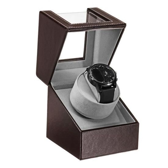 Boîte Remontoir Pour Montres Automatiques – 4 Coussins, 6 Compartiments – Rotations Réglables, Protection Anti-poussière - 6