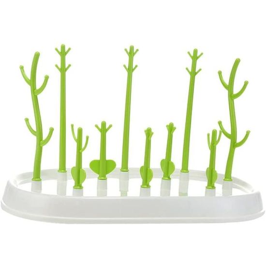 Égouttoir à Biberons Lifewit Grand Modèle - 15 Crochets, Tapis De Drainage Et Boîte à Tétines Amovible