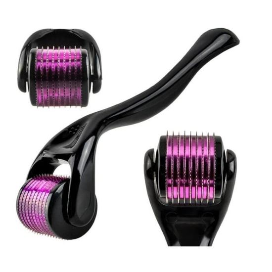 Dermaroller 540 Micro-aiguilles Titane 1mm - Pour Cheveux Et Barbe - Neuf