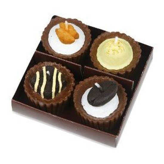 Bougies 4 Chocolats Bougies En Forme De Chocolat Cdiscount Maison