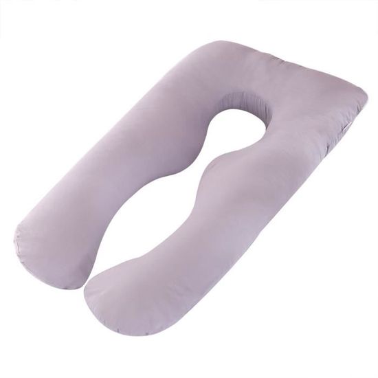 Oreiller Corps Forme U Grossesse Housse Amovible Oreiller De Grossesse En Forme De U - Housse Amovible - Soutien Du Dos Et Du Ventre - Pour Un Sommeil Confortable