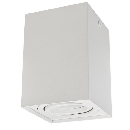 Plafonnier Encastré/saillie Maclean MCE458 - Douille GU10 - Aluminium - Ø55x97 Mm - Blanc/doré