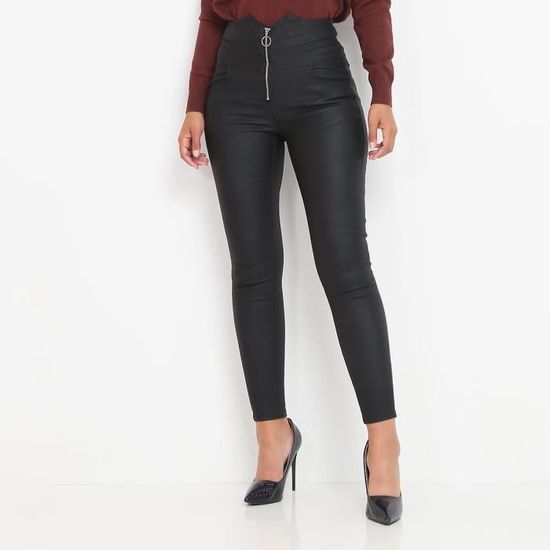 Pantalon Habillé Noir Avec Corset Dans Le Dos Kiabi - Taille 54/56 - Occasion Très Bon état