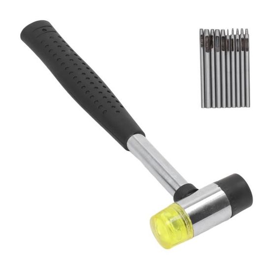 Perforateur de cuir en acier au carbone - CIKONIELF - ETO - 15 poinçons