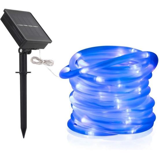 Lum Rope 39Ft Solaire Ruban Lumineux, 100 Led Guirlande Lumineuse De Corde ...