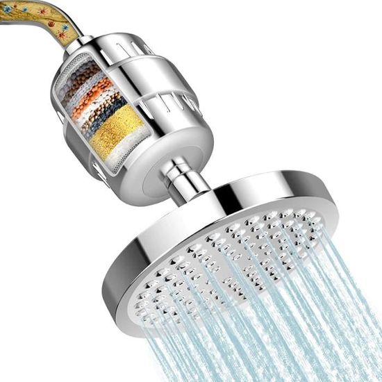 Filtre de pommeau de douche universel à plusieurs étapes pour eau dure