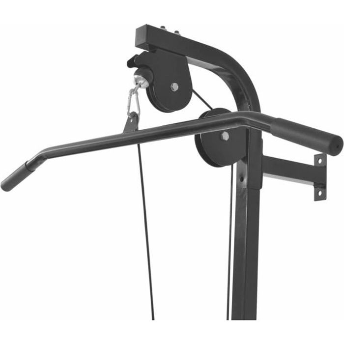 MMF® Appareil de musculation mural avec 2 poulies Station de Musculation - Banc de musculation Banc d'entraînement #261272
