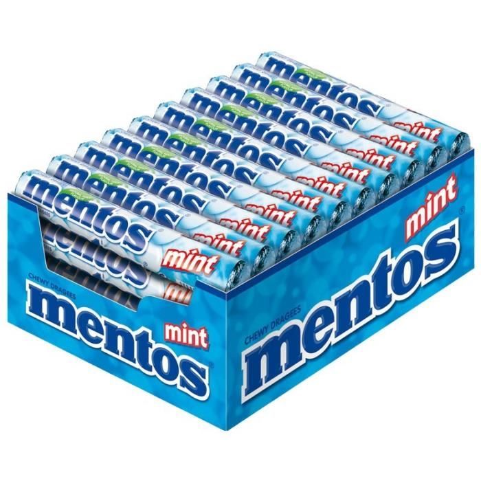 Mentos Mint, bonbons à mâcher, 40 pièces