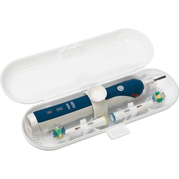 Étui de voyage pour brosse à dents électrique en plastique pour série Oral-B Pro, Blanc