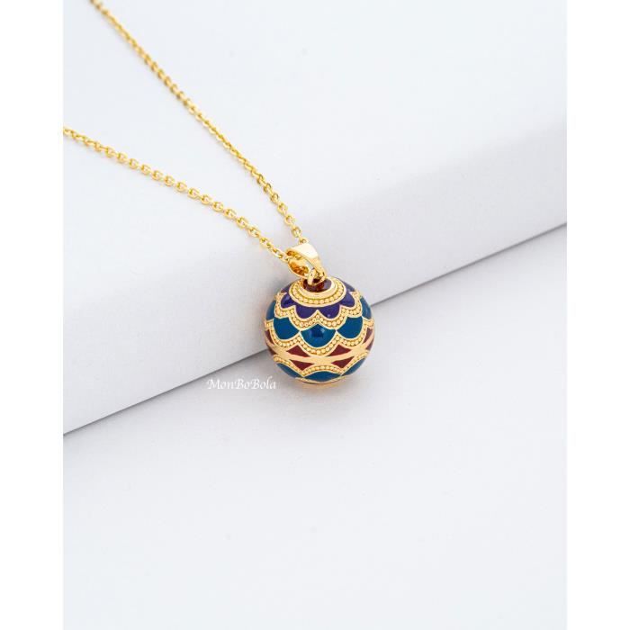 bola de grossesse vintage or. Bijoux de grossesse, collier, pendentif, sautoir, chaîne acier inoxydable plaqué or. monbobola