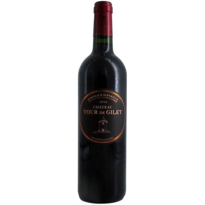 CHATEAU TOUR DE GILET - AOC Bordeaux Supérieur - Grand Vin Rouge De Bordeaux - Millesime 2016-0.75CL