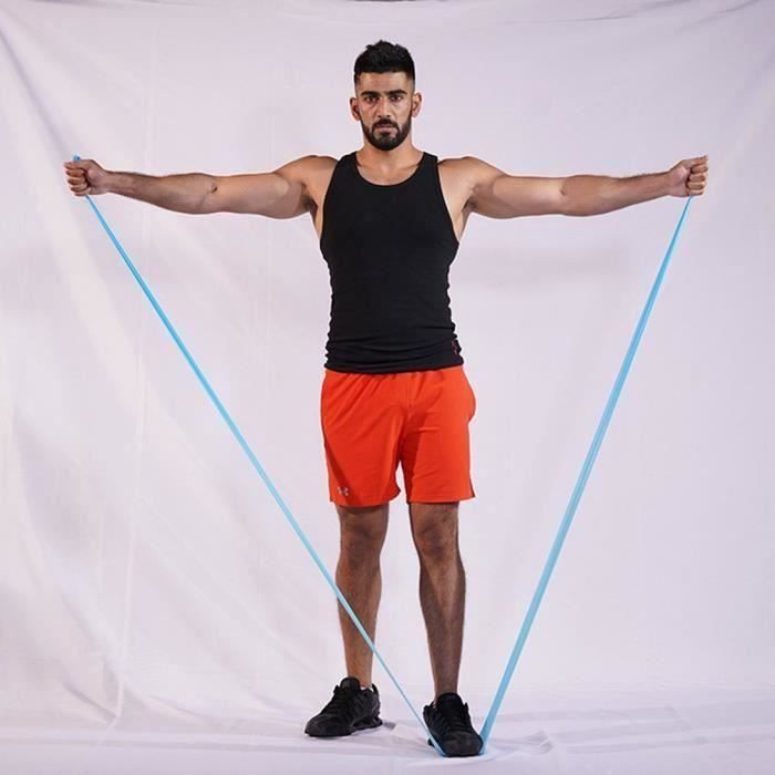SS Bande Élastique Fitness,Bande de Résistance Élastique en Latex Naturel Équipement d'Exercices pour Musculation Pilates