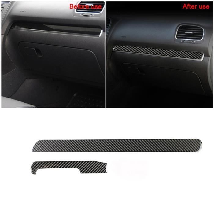 Décoration Véhicule,Pour VW Golf 6 2008 2012 gti R MK6 Scirocco autocollants de voiture style intérieur - Type Console Strip Trim