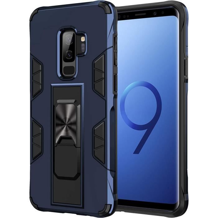 Coque Samsung S9 Plus Samsung Galaxy S9 Plus Double Couche Renforcée Défense de Protection Robuste AntiChoc avec Bé S
