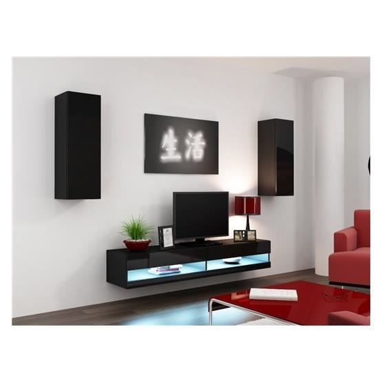 Ensemble Meuble tv design VALOR noir