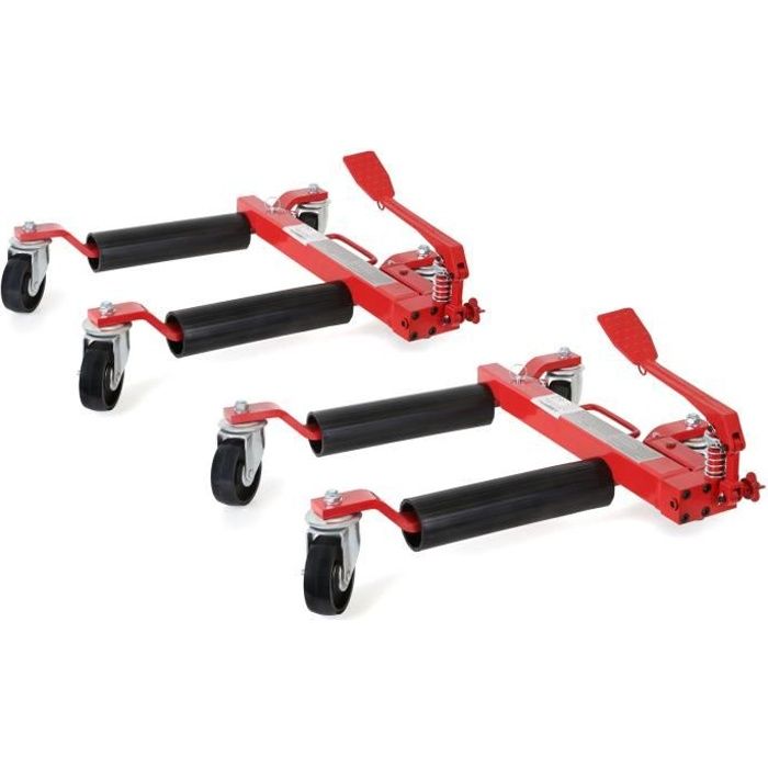 EBERTH 2x 12- Chariots de manutention pour véhicules (2 Pièce, 680 kg Charge par pièce, 630 mm Extension, 285 mm Hauteur de levage)