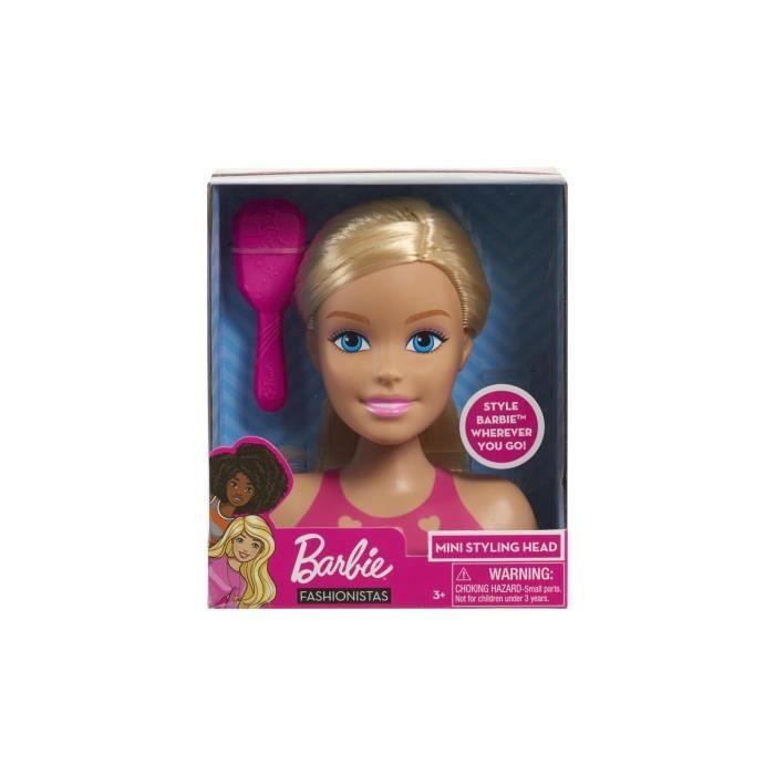 Giochi Preziosi - Barbie Tête à Coiffer 16 Cm