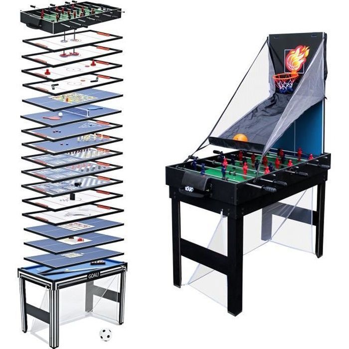 Table multi-jeux 20 en 1