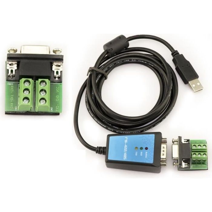 Convertisseur RS485 et RS422 vers USB - Longueur 1.8M - Protection Magnetique - CHIPSET FTDI