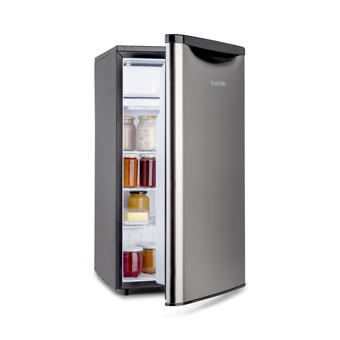 Klarstein Yummy Réfrigérateur 90 litres incluant congélateur 8 litres , 41 db - noir