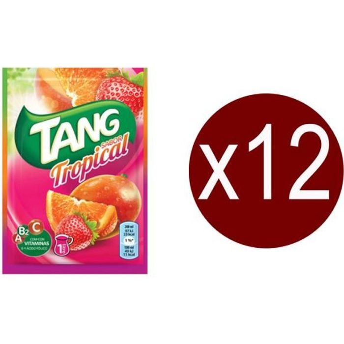 12 sachets Tang Tropical.Boisson en poudre.